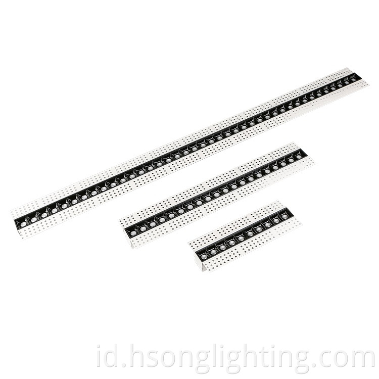 Linier linear linear reces tanpa trimless anti glare full watt hemat lamp store LED LED linear Lighting